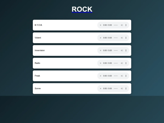 Rock screenshot