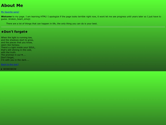 aboutmepage screenshot
