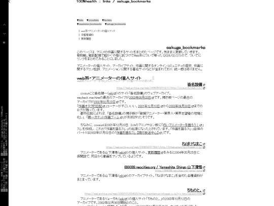 links/sakuga_bookmarks screenshot