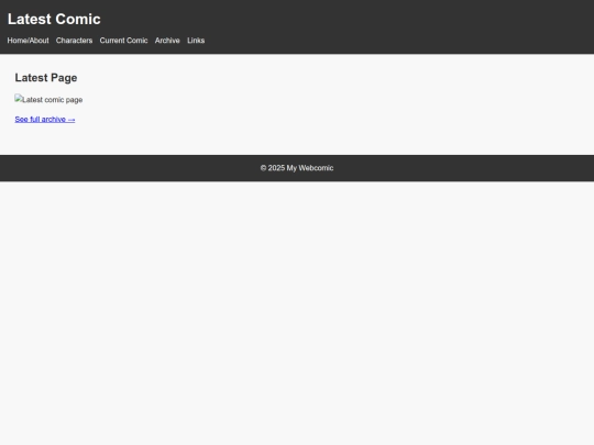 bowtiewebcomictest/currentcomic screenshot