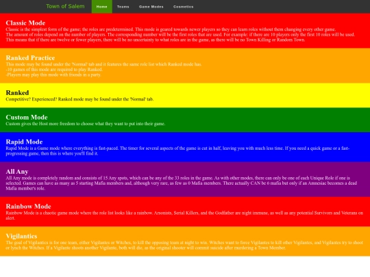 modes screenshot