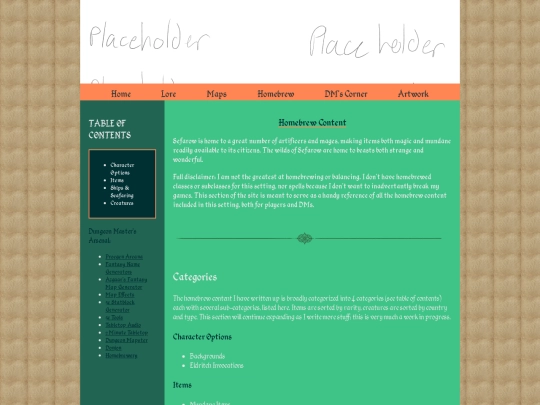 Main Pages/homebrew_homepage screenshot