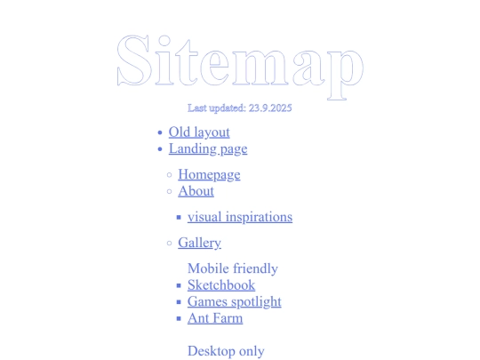 sitemap screenshot