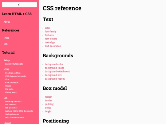 pages/css-ref screenshot