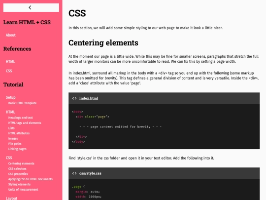 pages/css screenshot