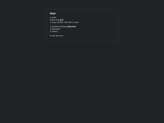fear screenshot