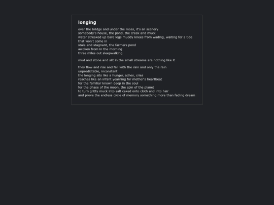 longing screenshot