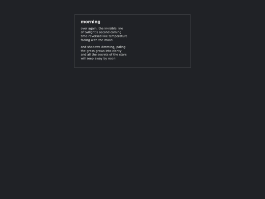morning screenshot