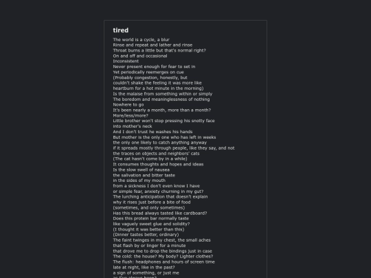 tired screenshot