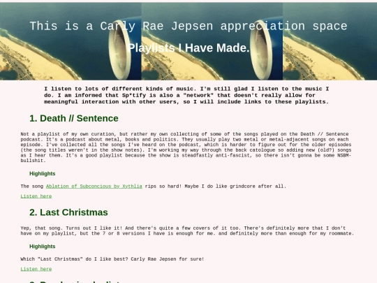 playlists screenshot