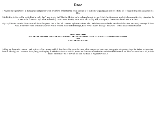 writing/rose screenshot