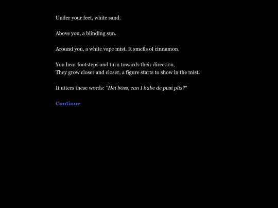 Twine_stories/Hey_boss screenshot