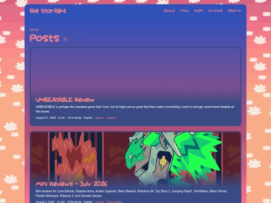 posts screenshot