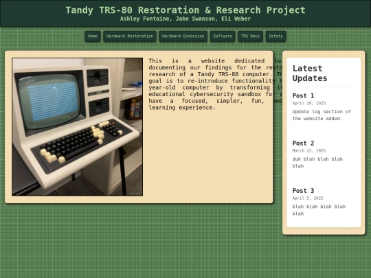 testpg/trs80 screenshot