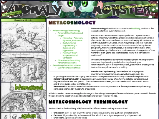 sys/pedia/metacosmology screenshot
