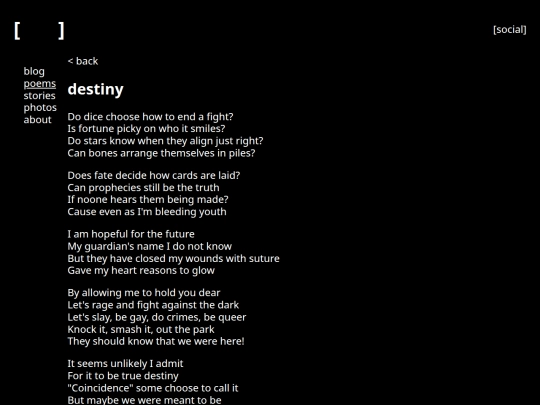 poems/destiny screenshot