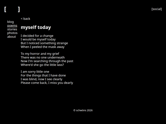 poems/myself_today screenshot