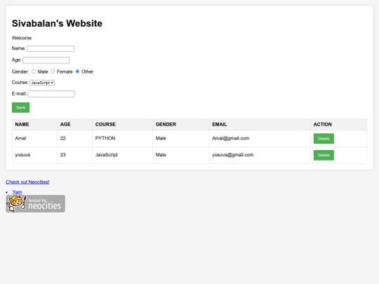 index screenshot