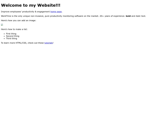 index screenshot