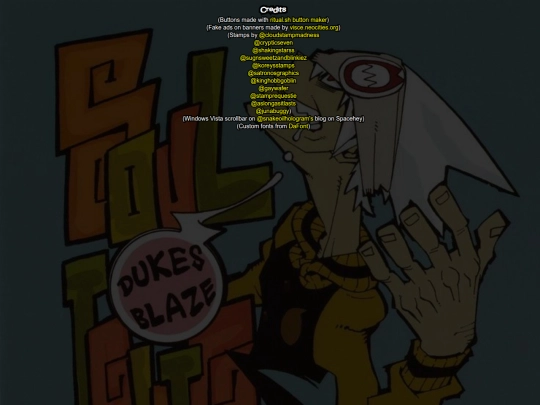 ExtraPages/Credits screenshot