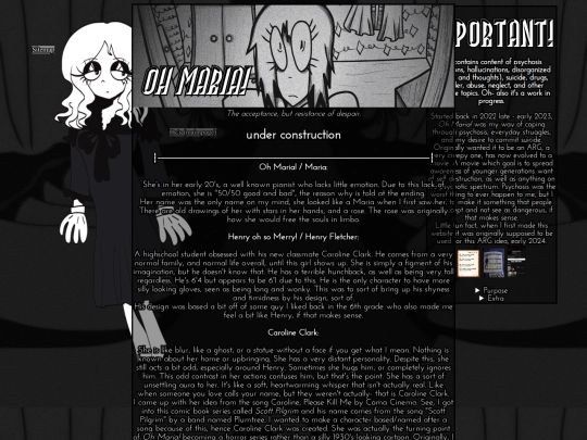 Original-Work/OhMariaCharacters screenshot