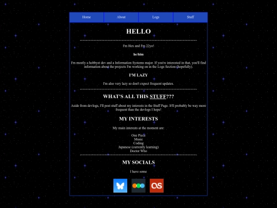 pages/about screenshot