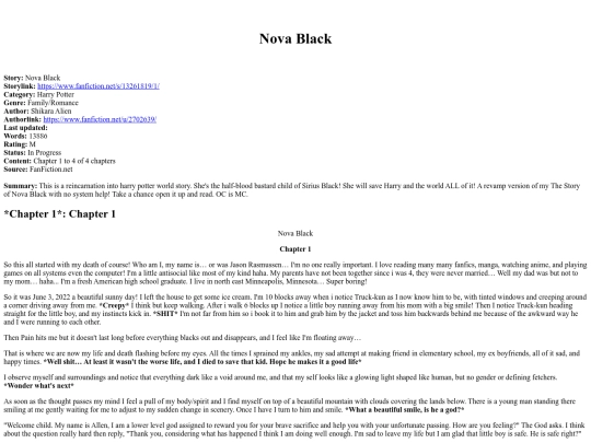 fics/missing/Shikara Alien - Nova Black screenshot