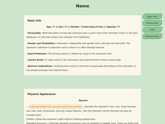 artwork/characters/template screenshot