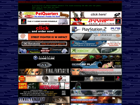 banners screenshot