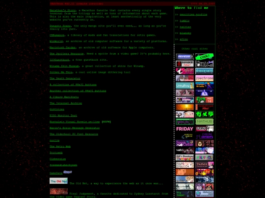 links screenshot