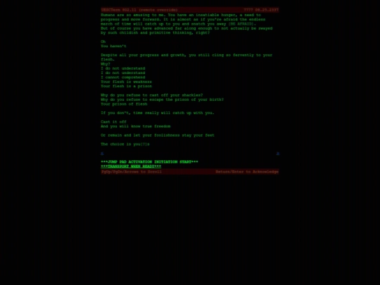 writing/prisoner screenshot