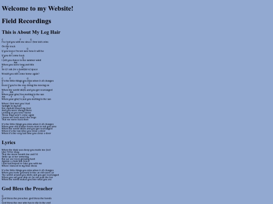 Music/plaintext screenshot