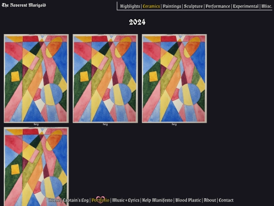 Portfolio/Ceramics screenshot