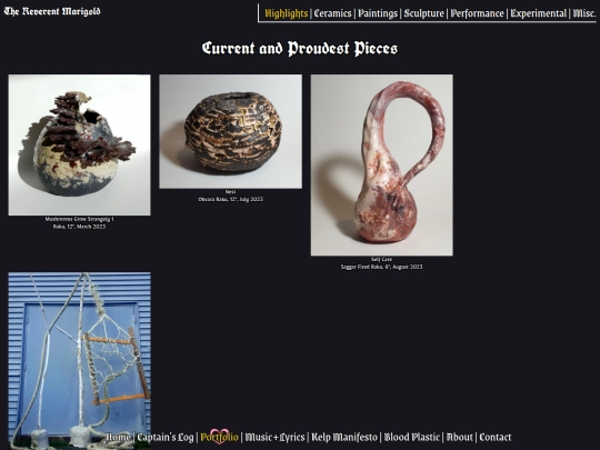 Portfolio/Home screenshot