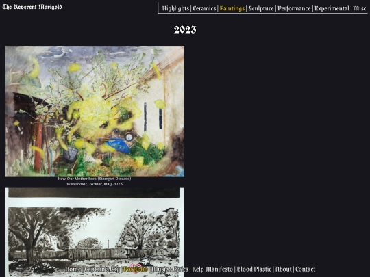 Portfolio/Paintings screenshot