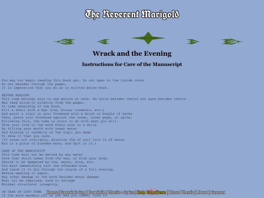 WrackandtheEvening/chap0 screenshot
