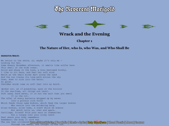 WrackandtheEvening/chap1 screenshot