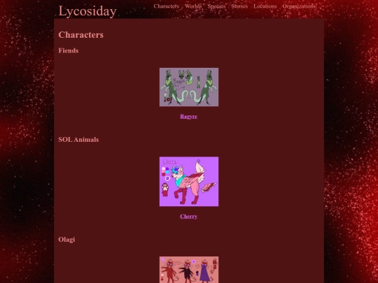 character/home screenshot