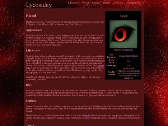species/fiend screenshot