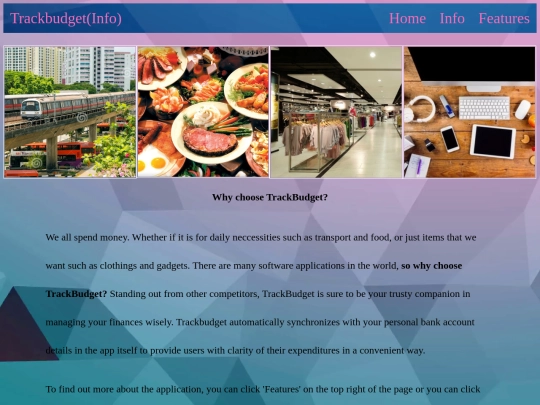 info screenshot