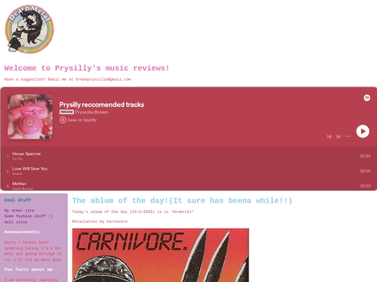 prysilly album reviews/prysilly-album-reviews-tee-hee screenshot