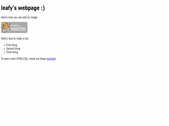index screenshot