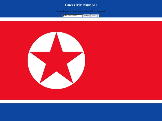 guessMyNumber screenshot