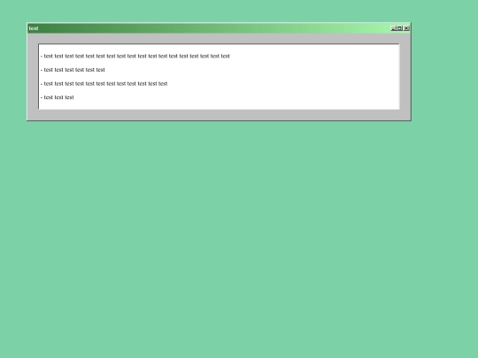 test screenshot