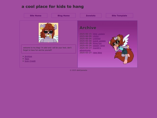 blog/archive screenshot