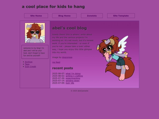 blog screenshot