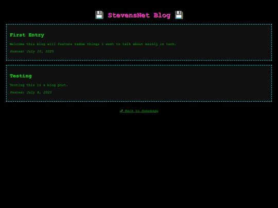 blog screenshot