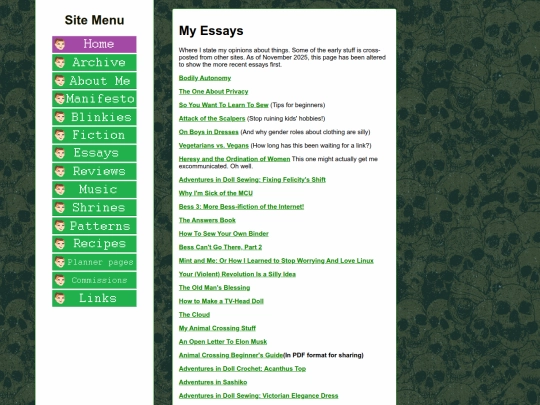 essays screenshot