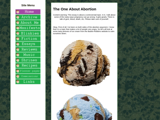 essays/abortion screenshot