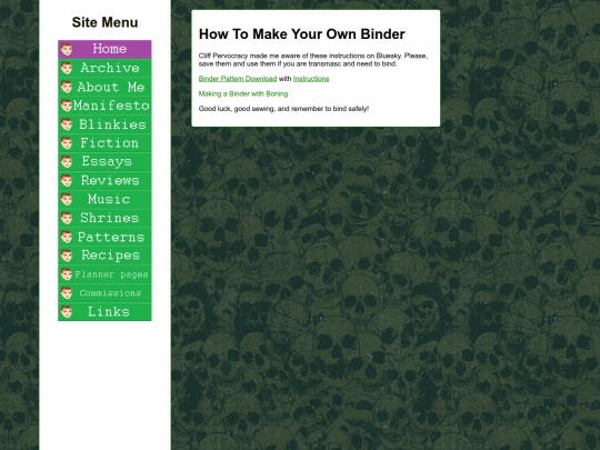 essays/binders screenshot